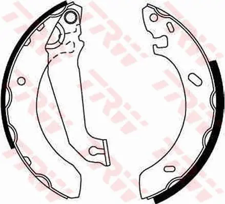 TRW GS6254 Колодки тормозные бар FORD