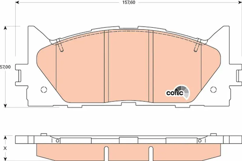 GDB3429 TRW Колодки передние TOYOTA CAMRY