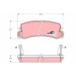 GDB1168 Колодки тормозные TOYOTA