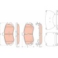 GDB3431 Комплект тормозных колодок