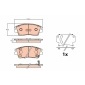 GDB2197 Колодки тормозные дисковые TRW
