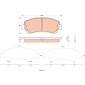 GDB3521 Комплект колодок дисковых