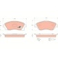 GDB1570 КОЛОДКИ ТОРМОЗНЫЕ ПЕР. OPEL