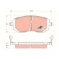 GDB3328 Колодки передние SUBARU