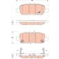 GDB3508 Колодки задние NISSAN JUKE,