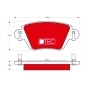 GDB1525DTE Комплект тормозных колодок