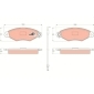 GDB1402 Колодки тормозные дисковые