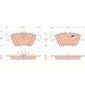 GDB1205 Колодки тормозные передние TRW