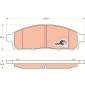 GDB3435 Колодки передние MITSUBISHI