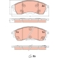 GDB2550 Brake Pad Set, disc brake