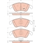 GDB1737 Колодки передние MERCEDES