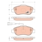 GDB1746 TRW Колодки тормозные FIAT 500