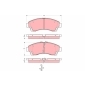 GDB3321 TRW Дисковые тормозные колодки,