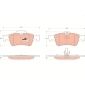 GDB1546 TRW Колодки задние MERCEDES W211,