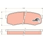 GDB1182 TRW Колодки задние TOYOTA LAND