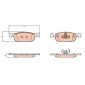 GDB2157 TRW GDB2157 колодки дисковые