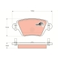 GDB1525 TRW Колодки зад.FORD MONDEO
