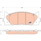 GDB3429 TRW Колодки передние TOYOTA CAMRY