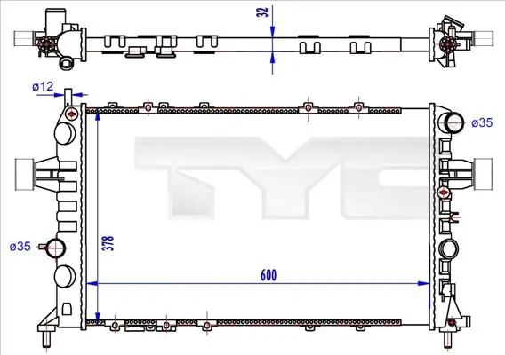 TYC 7250041R Теплообменник