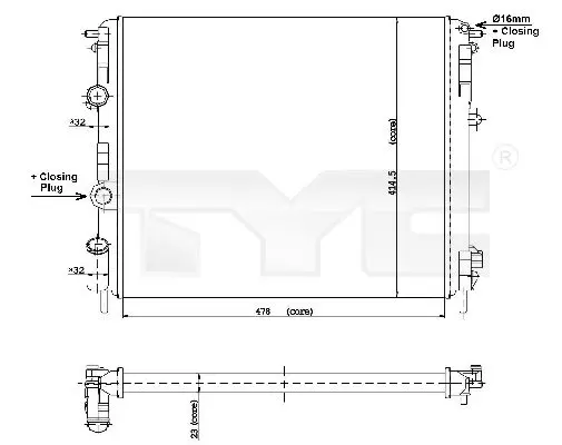 TYC 7280010 Теплообменник
