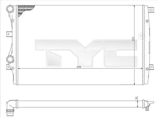 TYC 7370017R Теплообменник