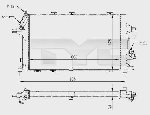TYC 7250028R Теплообменник