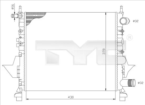 TYC 7280041 Теплообменник