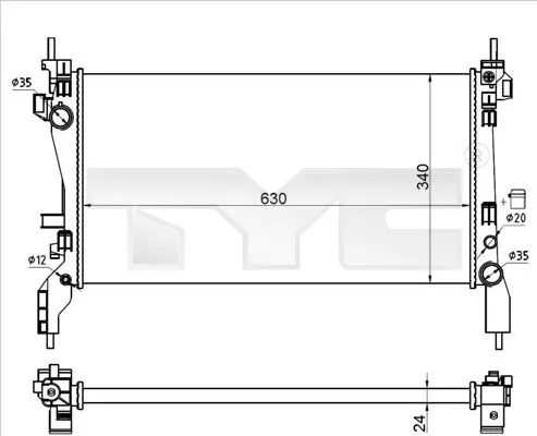TYC 7090021R Теплообменник