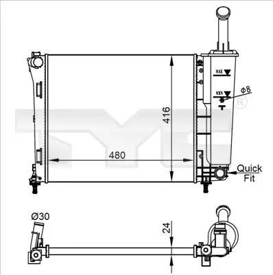 TYC 7090022R Теплообменник