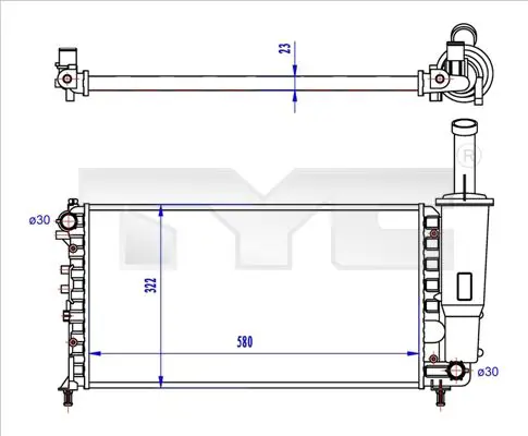 TYC 7090027R Теплообменник