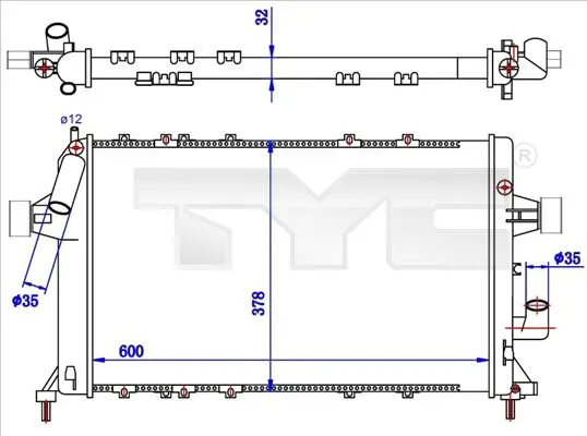 TYC 7250039R Теплообменник