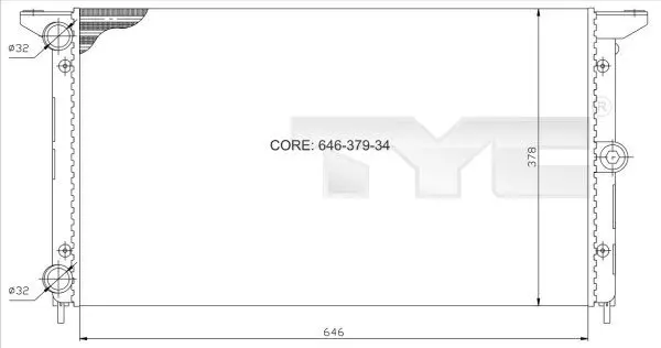 TYC 7370014 Теплообменник