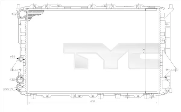 TYC 7020027 Теплообменник