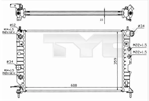 TYC 7250004R Теплообменник