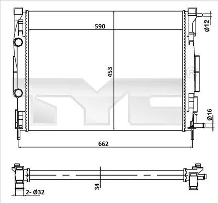 TYC 7280054 Теплообменник