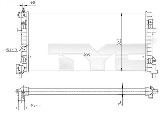 TYC 7370064R Теплообменник