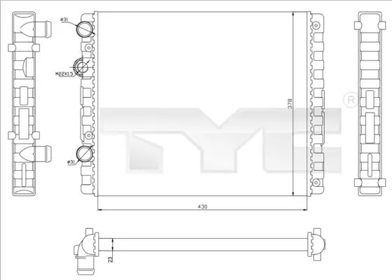 TYC 7370040 Теплообменник