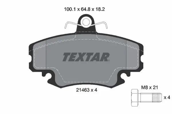 Textar 2146306 комплект колодок для дисковых
