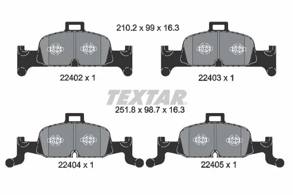Textar 2240201 Колодки передние TEXTAR