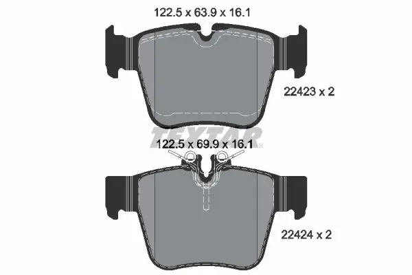 Textar 2242301 Колодки зад.MERCEDES GLC