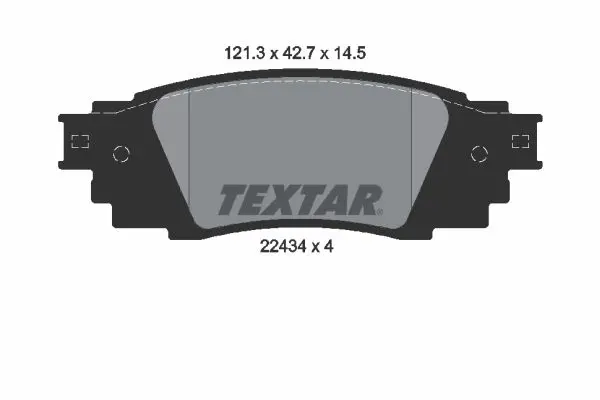 Textar 2243401 Колодки тормозные дисковые