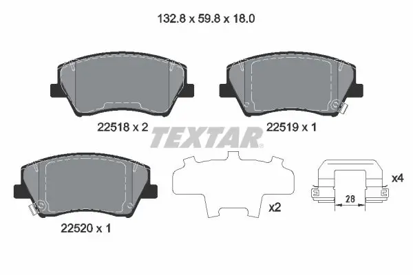 2251801 Колодки пер.HYUNDAI ELANTRA