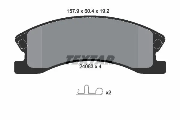 Textar 2408301 Колодки тормозные передние