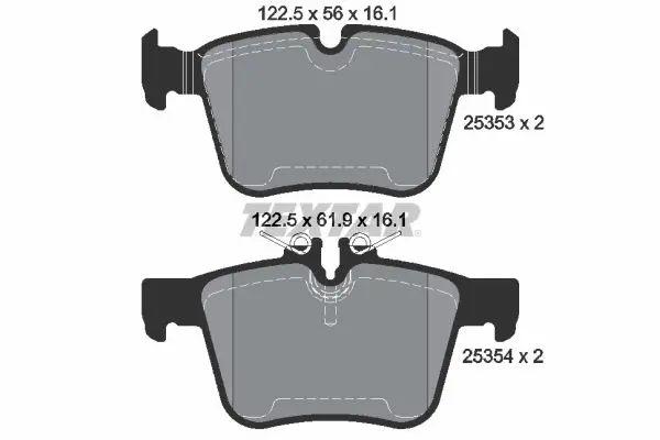 Textar 2535301 Колодки тормозные дисковые
