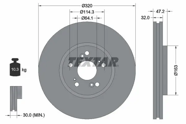 92194900 Диск тормозной передний HONDA