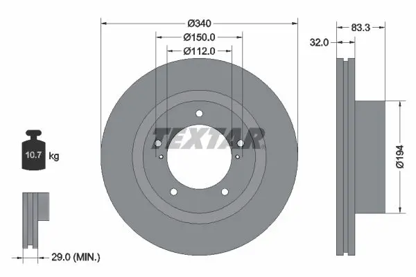 92204603 Диск тормозной перед TOYOTA