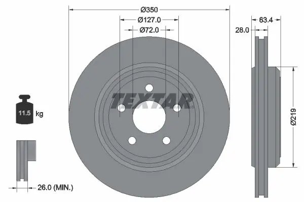 92282003 Диск тормозной JEEP GRAND