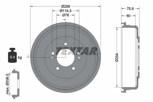 94047200 Тормозной барабан