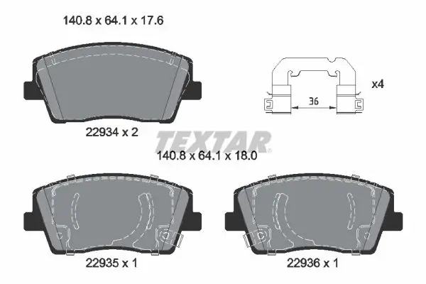 2293401 КОЛОДКИ ТОРМОЗНЫЕ ДИСКОВЫЕ С