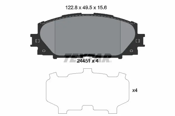 Textar 2445101 комплект колодок для дисковых